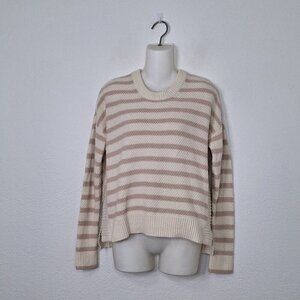 Madewell Sweater Sz S Sailor Coastal Neutral Minimalist Preppy Nautical